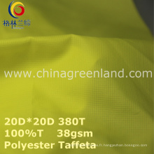 Tissu imperméable en polyester imperméable en plaid pour veste de vêtement (GLLML269)